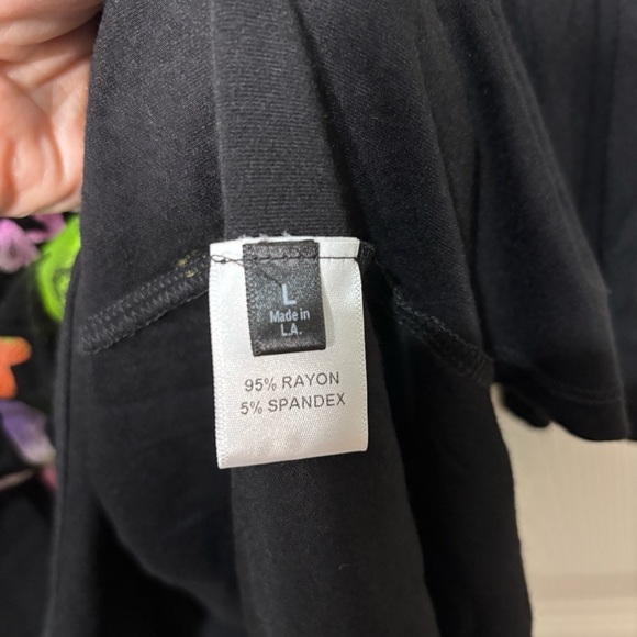 RAFFI Top Large Womens Watercolor Handpainted Lagenlook Art to Wear Hummingbird - Picture 8 of 9